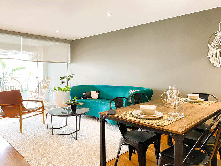 Flat Premium | Balcón y Diseño Moderno | Barranco